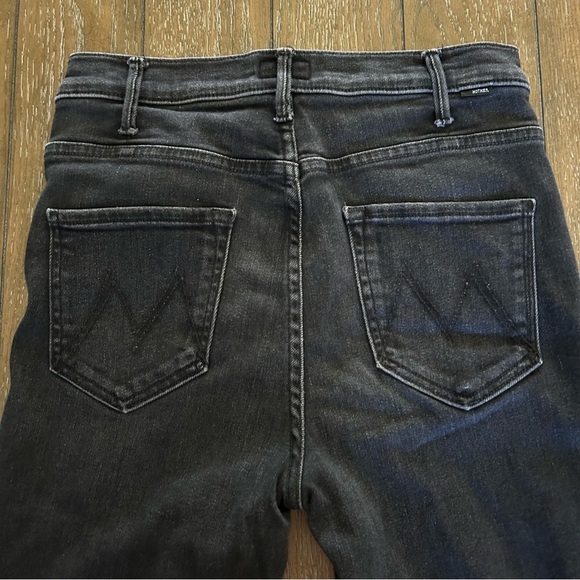 MOTHER The Hustler Ankle Fray Faded Black Jeans 29 - Picture 10 of 13